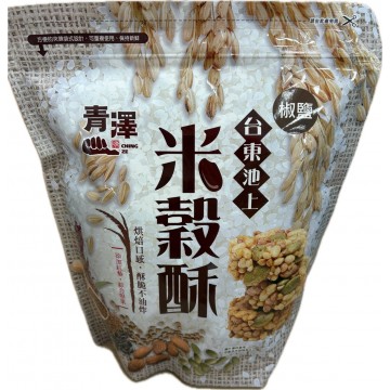 青澤池上椒鹽米殼酥160g/包