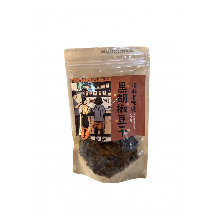 清水農黑胡椒豆干200g/包