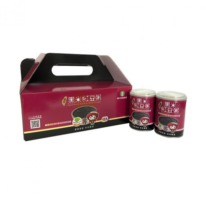 萬丹農會黑米紅豆粥禮盒250g*12入/盒
