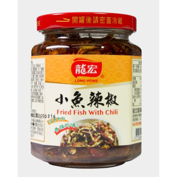 龍宏小魚辣椒270g/罐
