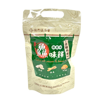 南市漁會甜椒檸檬鱻味餅69g/袋