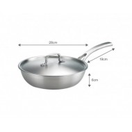 【產地直送】三葉28cm小平炒鍋