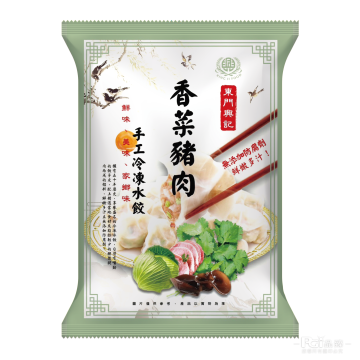 興記韭菜豬肉蝦仁水餃 550g/包