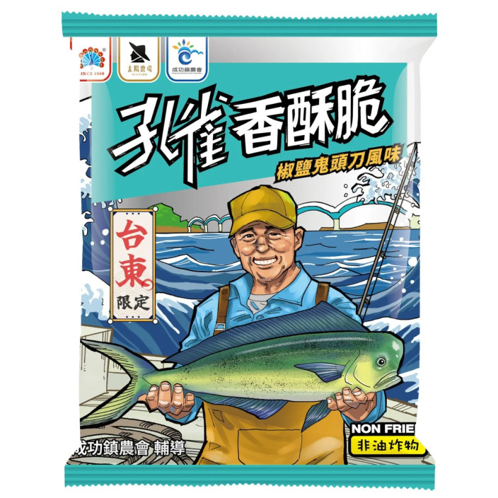 太陽農場椒鹽鬼頭刀孔雀香酥脆 60g/包