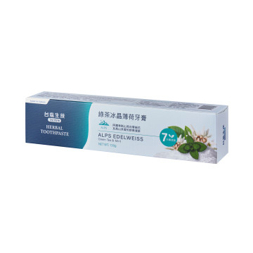 台鹽綠茶冰晶薄荷牙膏150g/支
