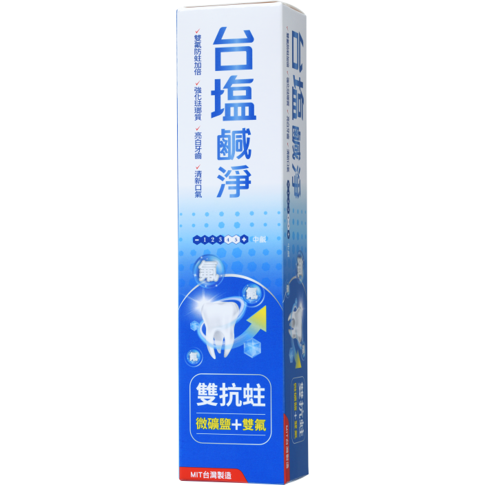 台鹽鹹淨雙抗蛀牙膏150g/支