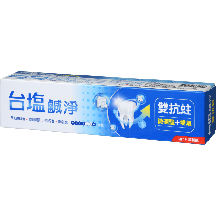 台鹽鹹淨雙抗蛀牙膏150g/支